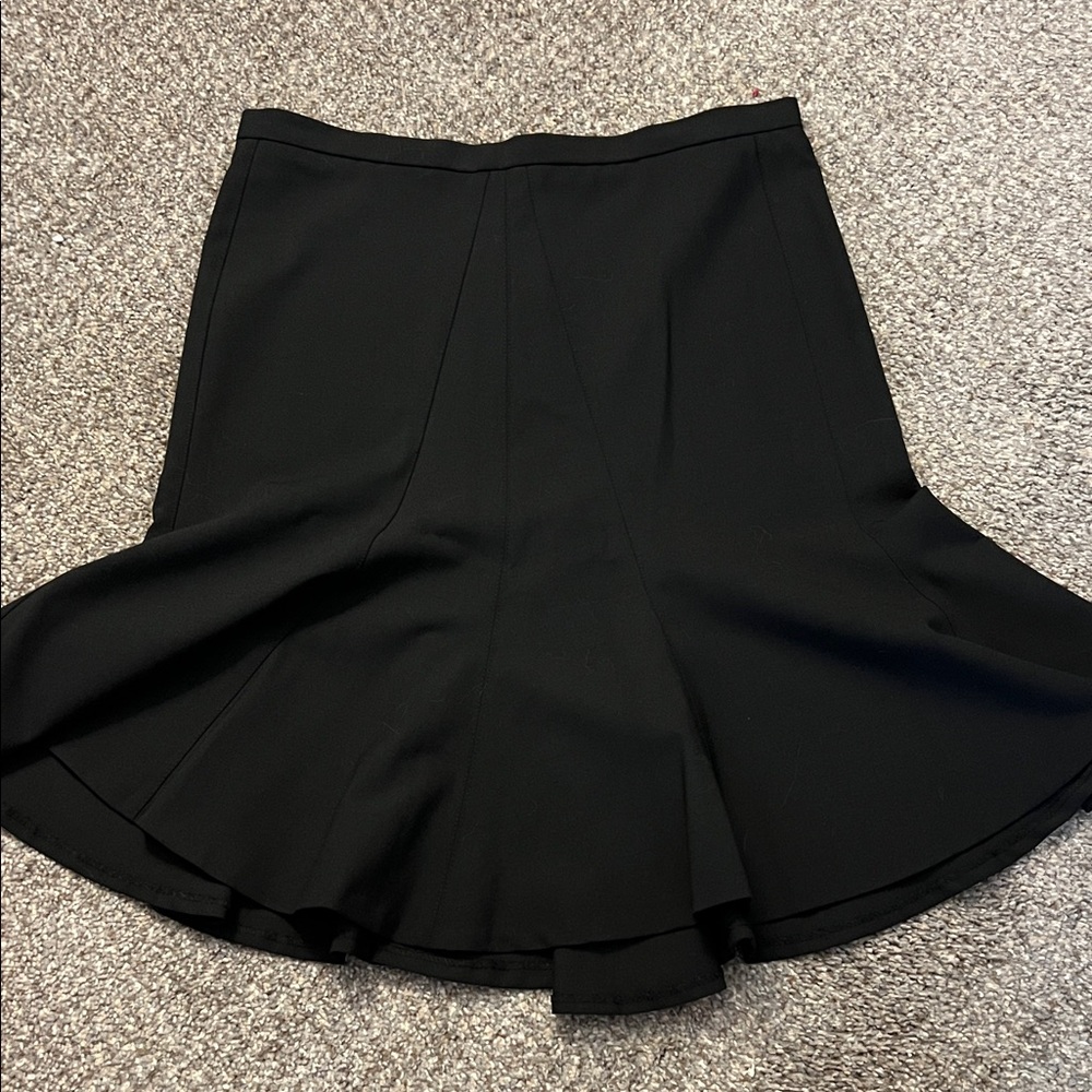 Express Black Trumpet Knee-Length Skirt